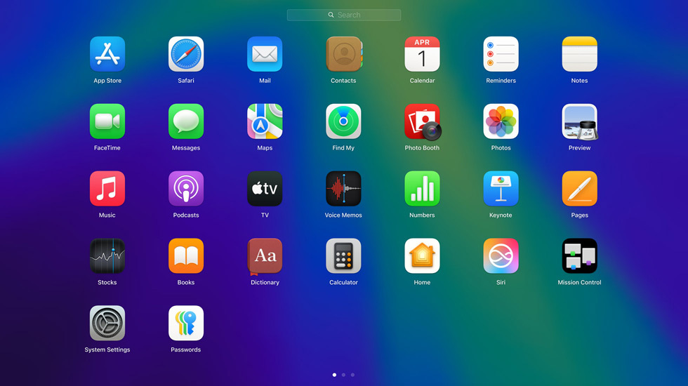 Various app icons displayed in a grid format on screen.